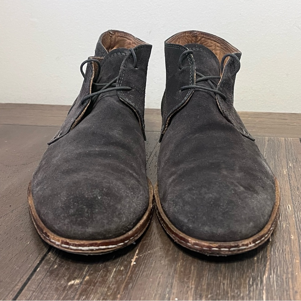 John Varvatos Monaco Chukka Grey Suede Boots Men’s size 9 - Picture 6 of 12